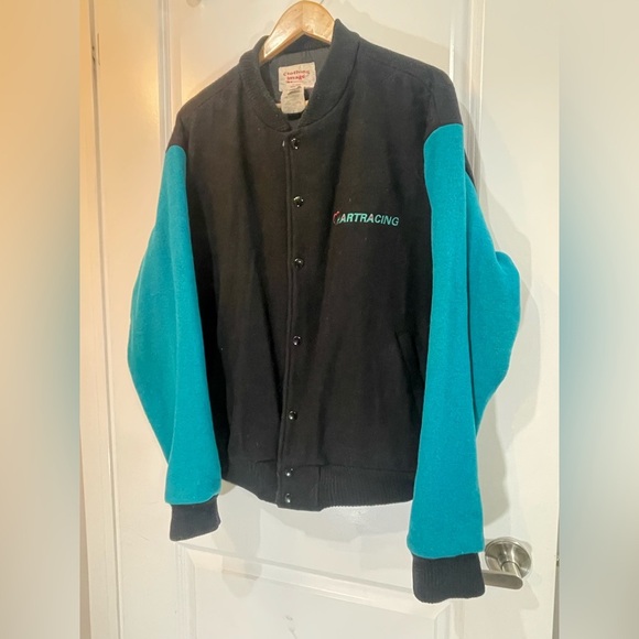 Vintage 97 East London cruiser Texx denim Varsity jacket 1960s chevy - Picture 3 of 15